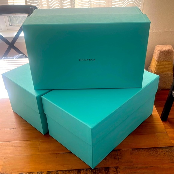 Tiffany & Co Wine glass box BOX ONLY - Picture 1 of 4
